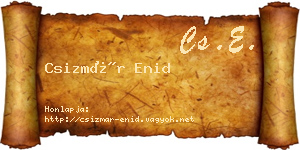 Csizmár Enid névjegykártya